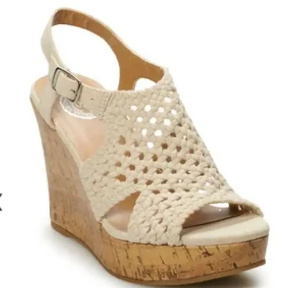 BRAND NEW SO WEDGE OPEN TOE WOMEN"S PLATFORM SANDAL